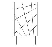 Treillis à piquer Mandala pour Bac 55x100 cm - Anthracite - Made in France