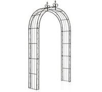 CLP Arche à Rosiers Sun - Arcade de Jardin en Fer Forgé - Support pour Plantes Grimpantes - Arceau de Jardin Treillis de Jardin, Couleur:Bronze