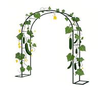 Treillis d'arche de jardin en acier pour plantes grimpantes, pergola en métal pour terrasse et jardin, arche de mariage, structure de support, design durable et élégant