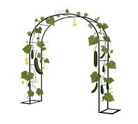 Treillis d'arche de jardin en acier pour plantes grimpantes, pergola en métal pour terrasse et jardin, arche de mariage, structure de support, design durable et élégant