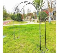 Treillis d'arche de jardin en métal pour plantes grimpantes, cadre d'arbre d'extérieur (blanc, 1,4 m x 2,3 m)