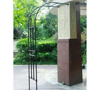 Treillis d'arche de jardin en métal pour plantes grimpantes - Tonnelle extérieure murale pour fleurs, vignes et légumes, design demi-face, décoration élégante pour la maison, la cour, durable et