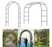 Treillis d'arche de Jardin en Tube épais - 1,4 m de Large x 2,4 m de Haut ou 2,3 m de Large x 2 m de Haut - Treillis de Jardin pour Plantes grimpantes - Arche de Jardin Stable, décorations d'arche de