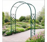 Treillis d'arche de jardin pour grimper - Structure en métal robuste, design résistant aux intempéries pour terrasse, balcon et décoration de fête