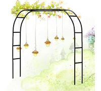 Treillis d'arche de jardin pour plantes grimpantes - Arche de jardin en acier inoxydable 200 cm, 180 cm, 160 cm, 140 cm, 120 cm de large, 300 x 220 cm de large - Support durable pour décoration de