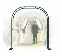 Treillis d'arche de jardin pour plantes grimpantes, arche en métal robuste, adaptée pour les mariages et comme décoration pour les couples de mariée (vert, 100,1 cm de large x 219,7 cm de haut)