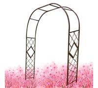 Treillis d'arche de jardin pour plantes grimpantes, décoration de pergola pour une utilisation en extérieur, arche en métal, arche de support, 2,4 m de large x 2,3 m de haut, 2,8 m de large x 2,3 m de
