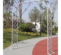Treillis d'arche de jardin pour plantes grimpantes, pergola en métal pour événements extérieurs, design galvanisé durable