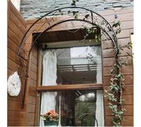 Treillis d'arche de jardin pour plantes grimpantes - Pergola semi-circulaire robuste pour vignes, roses, amélioration des entrées de porte et de fenêtre