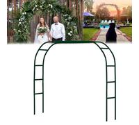 Treillis d'arche de jardin réglable - Cadre en métal de 1,8 m à 3,5 m pour mariages, décoration intérieure et extérieure, base amovible pour pelouse et jardin, parfait pour la décoration de fête et