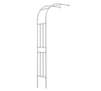 Treillis d'arche de jardin robuste en métal de 20 mm - Support d'escalade léger pour roses, terrasses, pelouses et arrière-cours - Résistant aux intempéries, facile à installer et portable pour