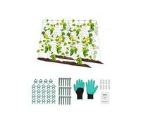 Treillis de Concombre pour Plantes Grimpantes 90x140cm Pliable en Métal Jardin