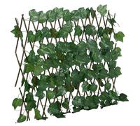 Treillis de Feuille de Vigne Artificiel Extensible Écran de Clôture vidaXL