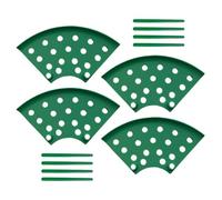 Treillis de fraises - Support de plantation - 17 x 9 cm - Lot de 4 cages de culture - Protection des racines et aide à l'escalade pour pelouse, pots de fleurs, terrasse extérieure, roseraie