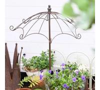 Treillis de jardin antique en fer antirouille robuste pour roses grimpantes, vignes et légumes - Design vintage pour plantes en pot et décoration extérieure