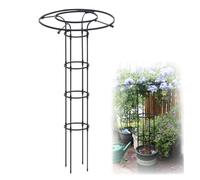 Treillis de jardin antirouille pour plantes grimpantes Cage de support de parapluie vertical pour glycine, vigne, roses et fleurs, support d'escalade extérieur durable