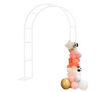 Treillis de jardin blanc pour plantes grimpantes - Arche de rosier Support de balcon extérieur pour mariage et jardin 240 x 220 cm (l x H) et design élégant