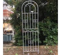 Treillis de jardin blanc pour plantes grimpantes, extérieur pour vignes, roses, tomates et parterres de fleurs - 50 x 250 cm panneau de support décoratif