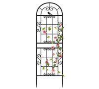 Treillis De Jardin De Plantes, Treillis Métal, Clôture De Support De Plantes, Panneaux De Plantes De Jardin En Fer Décoratifs, Pour Pelouse, Jardin, Arrière-cour, Plantes Grimpantes(Color:Black,Size:2