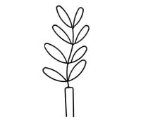 Treillis de Jardin Décoration Intérieur Extérieur Pot Ornement Arrangement de Jardin Plante Treillis Forme Feuille Support Vigne Grimpante(Color 1)