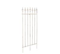 Treillis de Jardin Elisa en Fer Robuste - Tuteur pour Plantes Grimpantes Taille 100 x 50 cm - Support à Rosiers - Différentes Couleurs:, Couleur:crème Antique