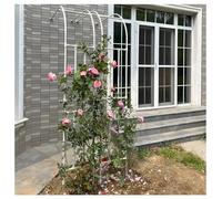 Treillis de jardin en acier robuste, support de voûte plantaire demi-face pour plantes grimpantes et fleurs, facile à assembler