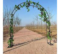 Treillis de jardin en aluminium noir pour plantes grimpantes et légumes Idéal pour concombres et roses 180 x 220 x 40 cm Décoration extérieure