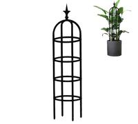 Treillis de Jardin en métal - Support antirouille revêtu de PE, obélisque pour Hautes pour Les grimpantes, Design modulaire d'installation Facile, Tour de Jardin résistante aux Agents Atmo