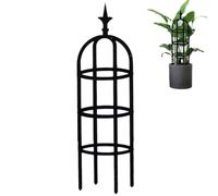 Treillis de jardin en métal - Support antirouille revêtu de PE, obélisque pour plantes hautes pour les grimpantes, design modulaire d'installation facile, tour de jardin résistante aux agents Atmo