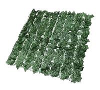 Treillis de jardin extensible avec feuilles artificielles - Panneaux de clôture d'intimité personnalisables, parfaits pour les mariages et la décoration extérieure, fausse haie pour une meilleure