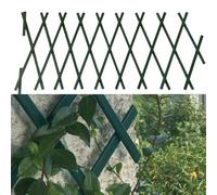 Treillis de jardin extensible en plastique PVC, 180 x 30 cm, support de plantes grimpantes, clôture murale, clôture pour clématites, vignes, roses, décoration extérieure résistante aux intempéries (1