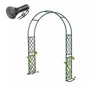 Treillis de Jardin extérieure, Arceau Robuste pour Plantes grimpantes, Arche à rosiers épaisse antirouille, décoration terrasse Mariage événement(Vert,L310 x H240cm)