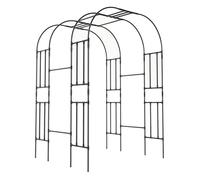 Treillis de Jardin Haut for Plantes grimpantes d'extérieur; Treillis de Jardin en métal for Plantes d'extérieur, Treillis de Tunnel for légumes, Plantes à concombres(280cm(9.18ft))