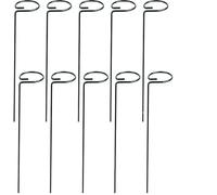 Treillis de Jardin Lot de 5, 10 ou 15 Tuteurs 40 cm for Plantes, Tige Unique, Anneaux for Cage d'amaryllis, tomates, orchidées, lys, pivoines, Roses(10Pcs)