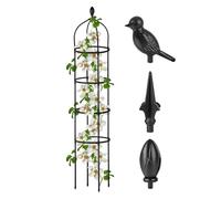 Treillis de jardin obélisque, support de fleurs antirouille | Treillis pour d'intérieur - pour jardiniers, amateurs, cultivateurs, balcon, terrasse, maison, appartement, parterre surélevé