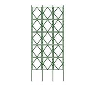 Treillis de jardin pliable pour plantes grimpantes, hauteur réglable, support robuste pour vignes, fleurs, concombres dans des plates-bandes surélevées