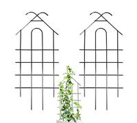 Treillis de Jardin pour Grimpantes 2 Pièces Support de Vignes | Treillis à Raisins de 52 cm de Hauteur pour Portail, Porte, Fleurs, Tomates, Pothos, Monstera, Roses, Fruits et Raisins