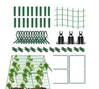 Treillis de jardin pour grimpantes, support d'arche en métal pour grimpantes | Support de jardinage haut avec boucles pour cultiver des concombres, des fleurs, des raisins, des