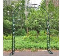 Treillis de jardin pour plantes grimpantes, structure de support en métal pour roses et vignes, pergola extérieure, 2,5 x 2,1 m - Parfait pour la décoration de jardin et la croissance des plantes