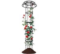 Treillis de jardin pour plantes grimpantes, structure résistante à la rouille avec champignons, tuteur pour tomates et vignes, pour jardin, maison, patio, balcon, terrasse, concombres, raisins
