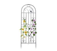Treillis de jardin pour plantes grimpantes, support durable en fer forgé pour plantes en pot d'extérieur et d'intérieur, parfait pour la croissance des tomates et des roses