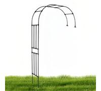 Treillis de jardin pour plantes grimpantes - Treillis demi-arche latérale - Dimensions : 1,2 x 2,4 m à 2,8 x 2,4 m, design durable pour une utilisation en extérieur