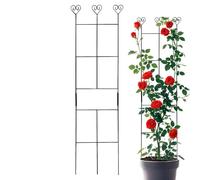 Treillis de jardin Support métal résistant aux intempéries 68,6 x 30,5 cm | Treillis d'extérieur pour grimpantes pour maison terrasse jardinière surélevée pot légume tomate