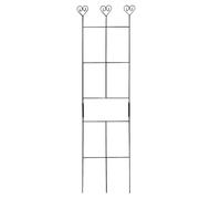 Treillis de jardin Support métal résistant aux intempéries 68,6 x 30,5 cm | Treillis d'extérieur pour grimpantes pour maison terrasse jardinière surélevée pot légume tomate