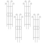 Treillis de jardin - Support pour grimpantes | Support antirouille haut vertical en fer pour jardin, jardinage, légumes, pois, raisin