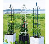 Treillis De Jardin,Treillis D’obélisque De Jardin,Treillis De Jardin,Treillis De Support De Plante Renforcé pour Plantes en Pot Vigne Grimpante Rose Clém, White, 30 * 160cm/11.8 * 62.9in
