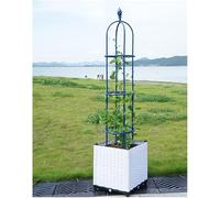 Treillis De Jardin,Treillis D’obélisque De Jardin,Treillis De Jardin,Treillis De Support De Plante Renforcé pour Plantes en Pot Vigne Grimpante Rose Clém, Blue, 30 * 160cm/11.8 * 62.9in