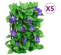 Treillis de Lierre Artificiel Extensible Écran de Clôture Jardin Vert vidaXL