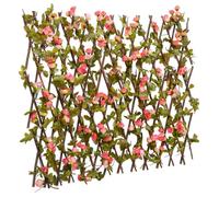 Treillis de lierre artificiel - vidaXL - Rose foncé - 180x60 cm - Extensible - PVC et Bois