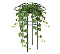 Treillis de parasol - Support vertical stable et résistant aux intempéries - Structure de tour de fleurs pour l'extérieur - Pour vignes, roses, clématites, légumes, fruits du dragon, concombres
